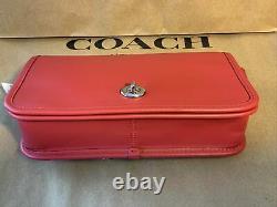 Coach Penny Crossbody Clutch Smooth Red Leather Nwt F87768 $328