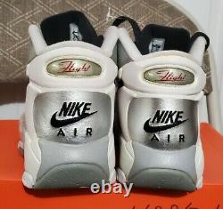DEADSTOCK 2013 Retro Nike Air Ups size 9 SAMPLE PIPPEN PENNY SILVER vintage PE