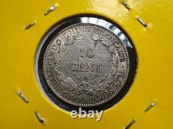 French Indo-China Silver 10 Cent 1888