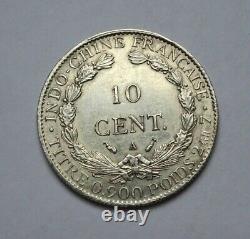 French Indo-China, Silver 10 Cent 1896 Fasces UNC
