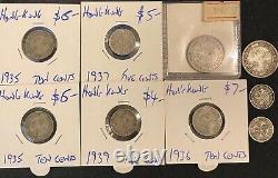 Hong Kong 1890 1891 Silver 20 Cents & Other Lots(9) Coins