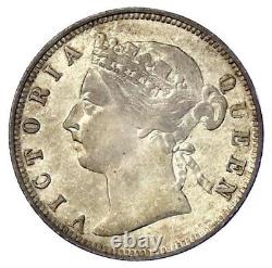 Hong Kong 1891 KM#7 Silver 20 Cents UNC