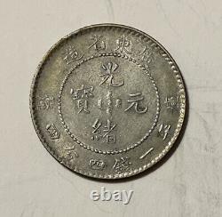 Kwangtung (China) 1890-1908 Silver 20 Cents Nice