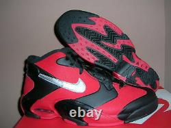 NEW NIKE AIR UP 14 MEN SZ 10 11 Black/Red/Silver 630929-002 Penny Pippen Bulls
