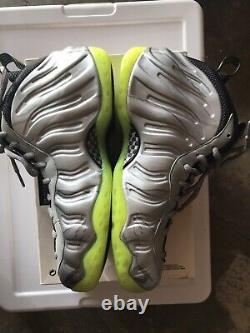 New Nike Air Foamposite One Metallic Silver Volt Camo PRM Size 10 Shoes Penny