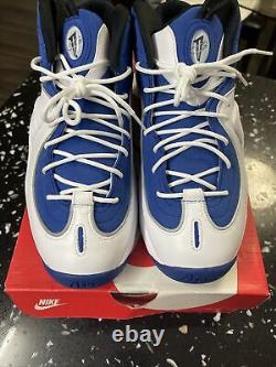 Nike Air Penny II 2 Orlando 2015 Mens Size 10.5 College Blue White Silver