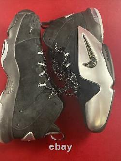 Nike Zoom Penny VI Premium Shoes Basketball Black Silver 749629-002 Size 10.5