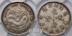 PCGS VF35 China-Kiangnan (1899) 10 Cents Silver Coin Sm Inner Char. 72 Cand