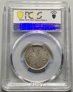 Rare China Kirin 20 Cents Silver Coin Star-in-Moon Chopmark PCGS XF Details