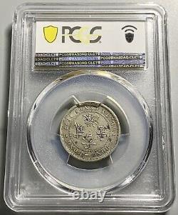 Scarce China Hong Kong 1877 20 Cents Silver Coin PCGS XF 45