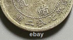 Scarce DDO China Empire Kirin 10 Cents Silver Coin