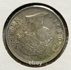 Very Nice Antique 1889 China Hong Kong 20 Cents Silver Coin