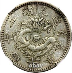 YR24 1898 China Fengtien 10C Dragon Coin LM-476 NGC XF40